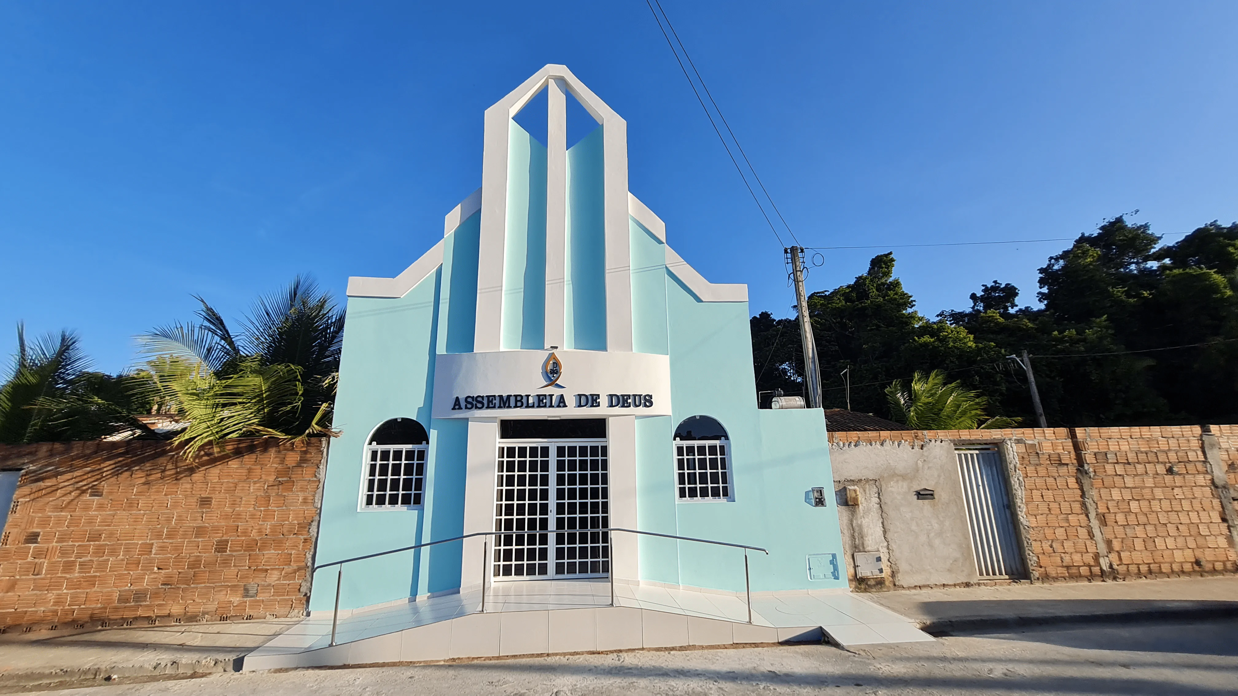 Templo da AD Chã do Pilar no Conjunto Habitacional Cachoeira do Imburí II – Imagem: Mídia AD Chã do Pilar