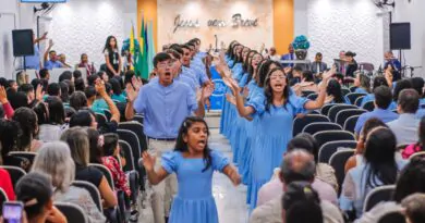 Batismo no Espírito Santo e salvação marcam festividade dos jovens do templo sede – Imagem: Anderson Siqueira/Mídia AD Chã do Pilar