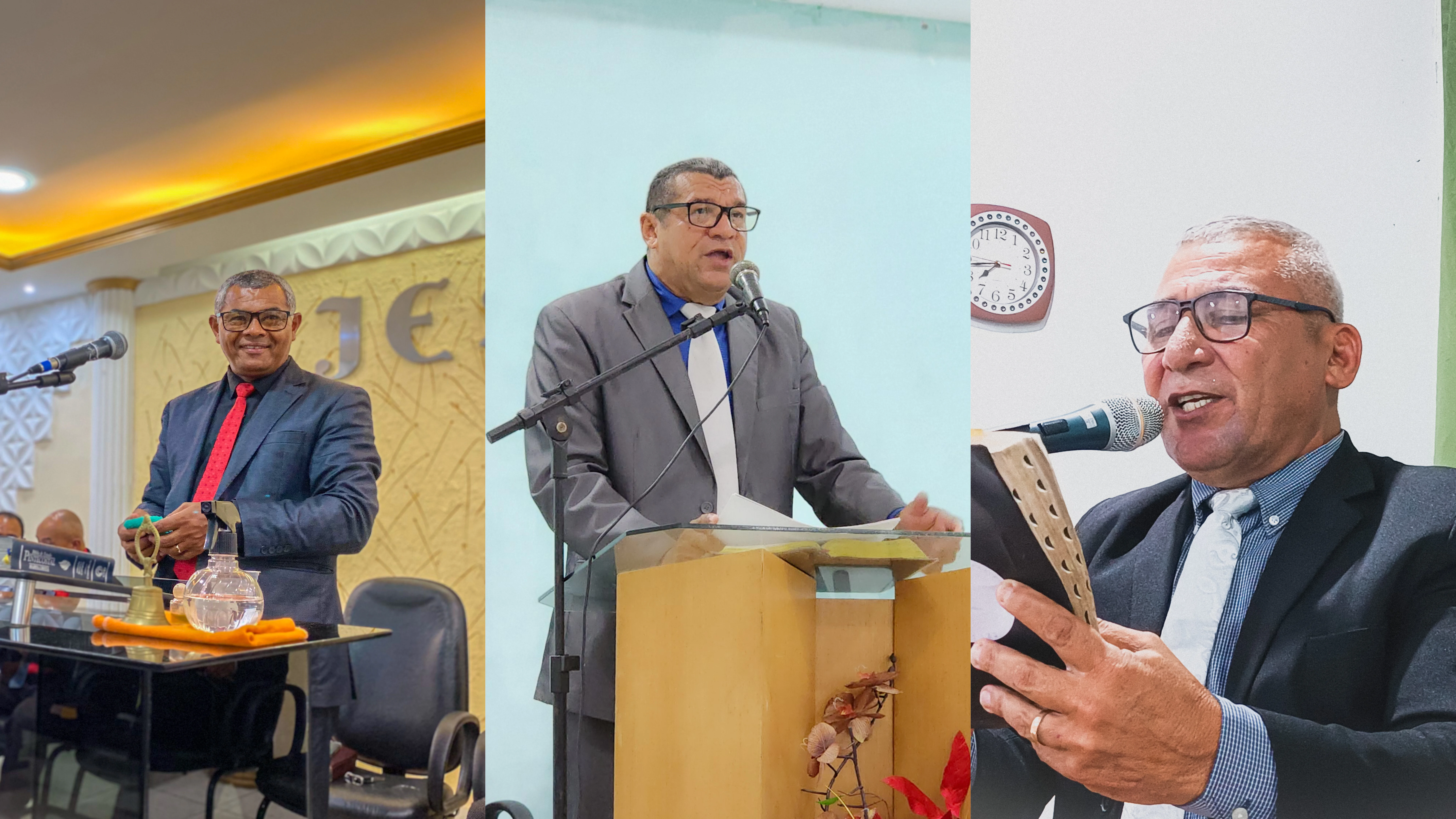 Congregações Manguaba, Mangabeira e Cruzeiro se despedem dos dirigentes – Imagens: Isabele Oliveira; Nataniely Nogueira; Jonas Seraffim/Mídia AD Chã do Pilar