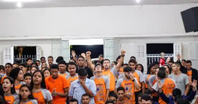 Duas pessoas retornaram para Cristo no 1° Encontro Jovem de 2024 – Imagem: Anderson Siqueira/Mídia AD Chã do Pilar