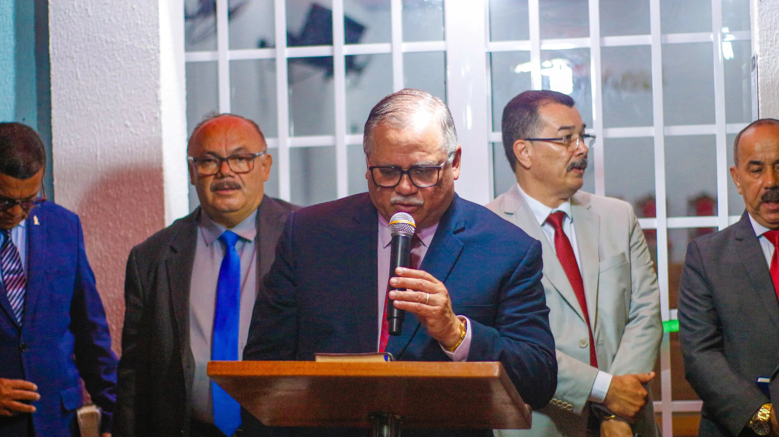 Pastor-presidente participa da inauguração do novo templo da congregação Casas Novas – Imagem: Anderson Siqueira/Mídia AD Chã do Pilar