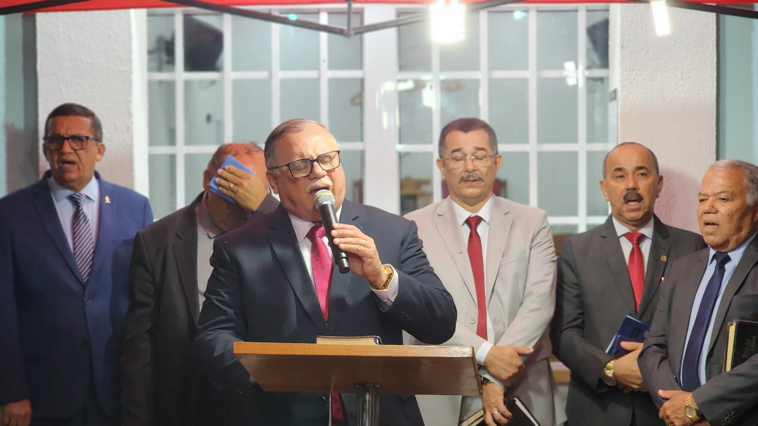 Pastor-presidente participa da inauguração do novo templo da congregação Casas Novas – Imagem: Anderson Siqueira/Mídia AD Chã do Pilar