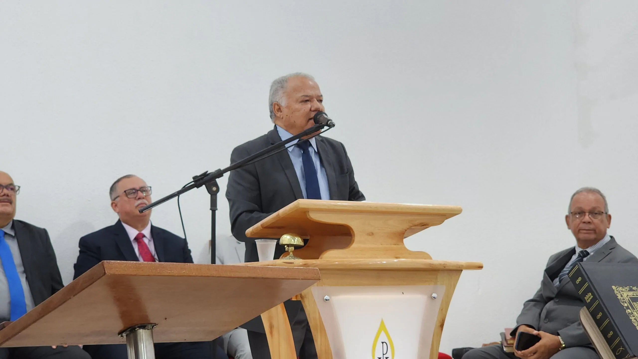 A Palavra foi ministrada pelo pastor Erivaldo Teixeira – Imagem: Anderson Siqueira/Mídia AD Chã do Pilar