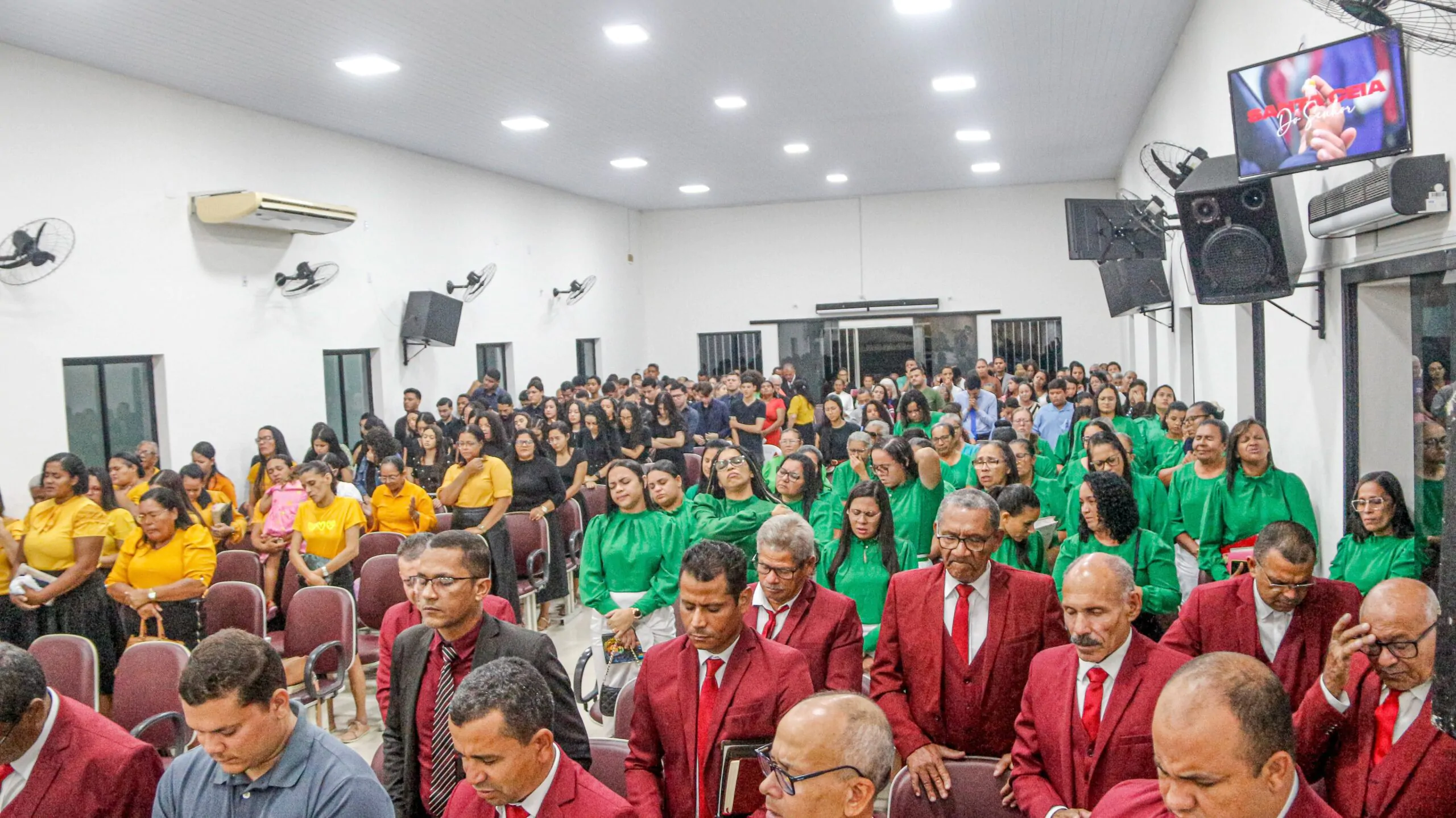 Assembleia de Deus em Chã do Pilar realiza culto de Santa Ceia do mês de junho – Imagem: Anderson Siqueira/Mídia AD Chã do Pilar