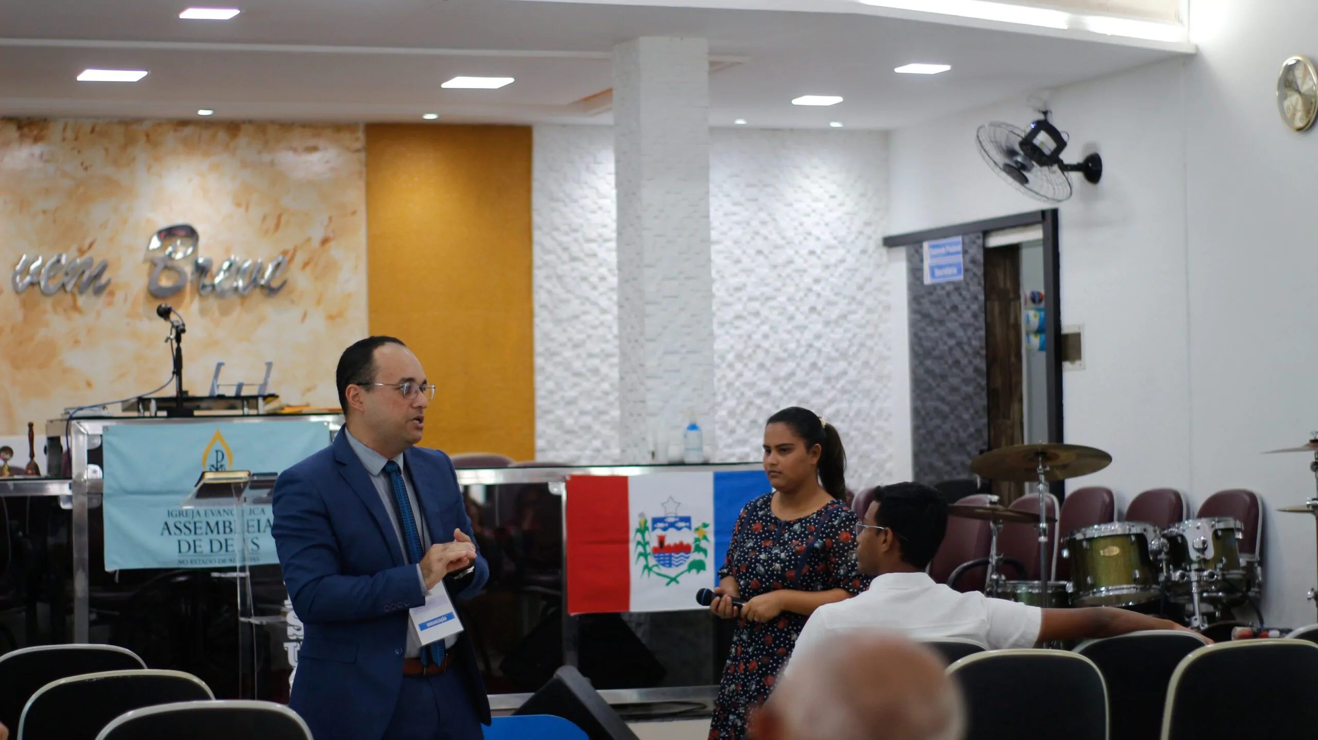 MEP: templo sede da AD Chã do Pilar recebe os inscritos para o primeiro dia do minicurso – Imagem: Anderson Siqueira/Mídia AD Chã do Pilar