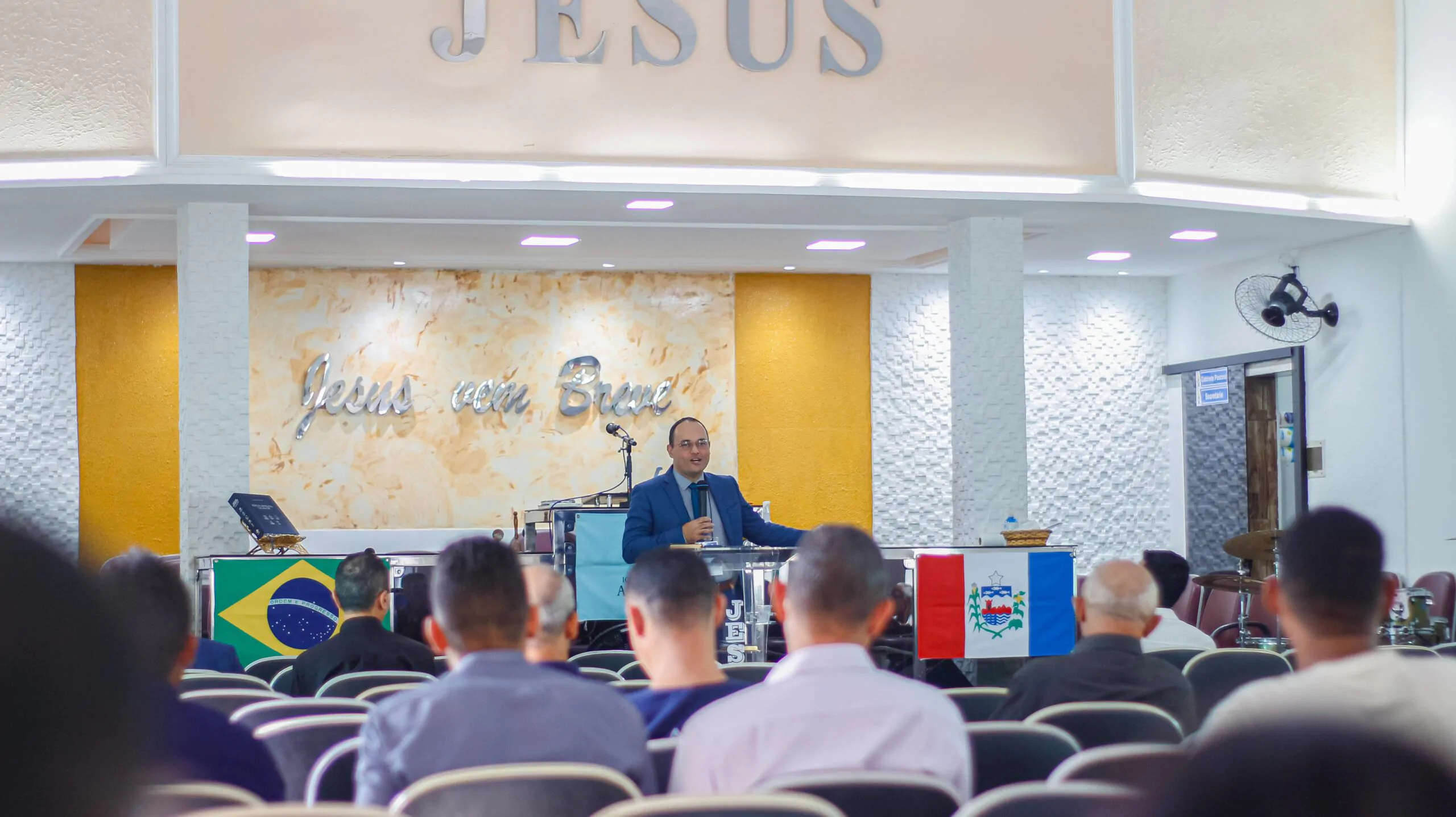 MEP: templo sede da AD Chã do Pilar recebe os inscritos para o primeiro dia do minicurso – Imagem: Anderson Siqueira/Mídia AD Chã do Pilar