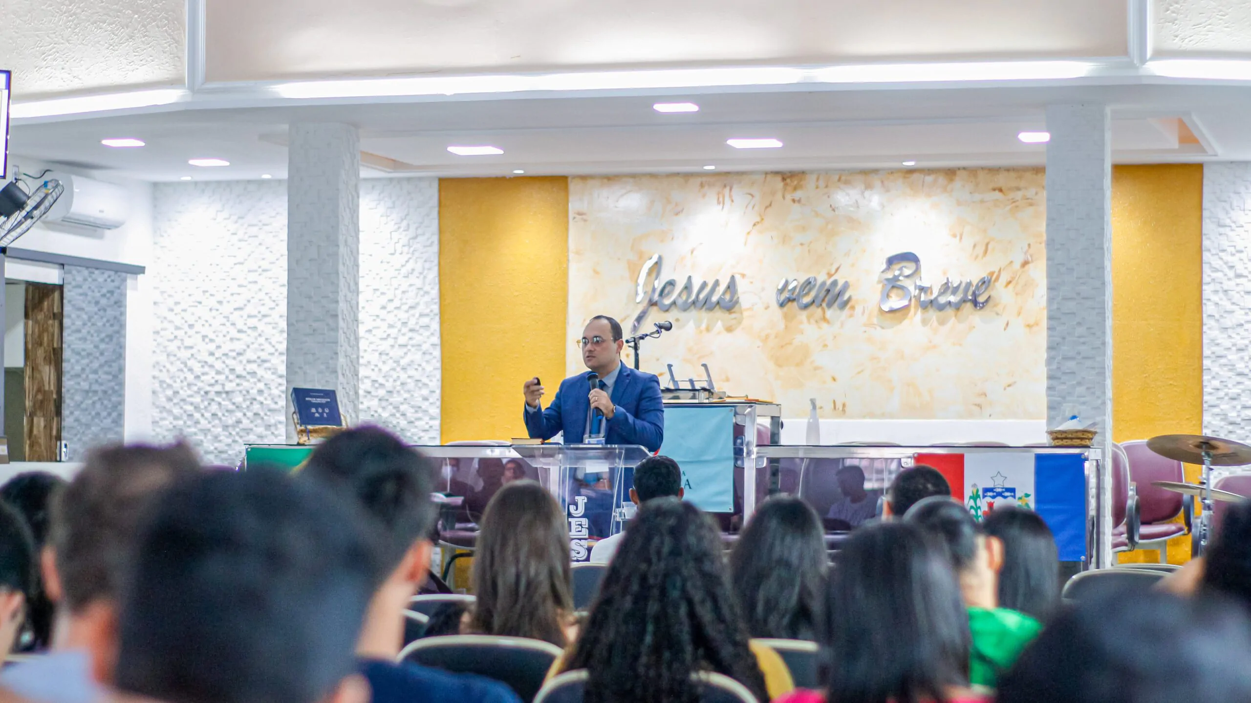 MEP: templo sede da AD Chã do Pilar recebe os inscritos para o primeiro dia do minicurso – Imagem: Anderson Siqueira/Mídia AD Chã do Pilar