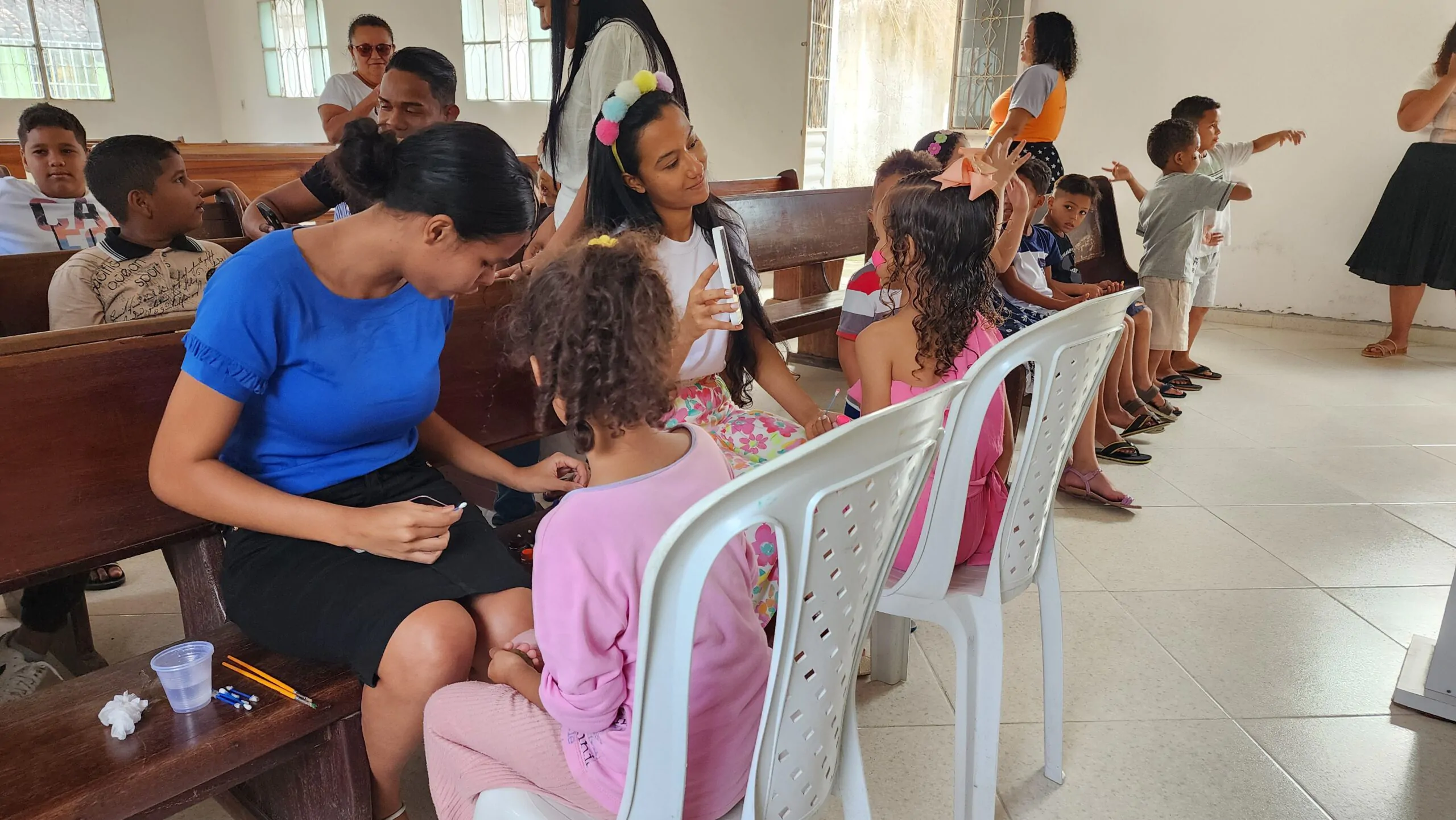 SEMADECP realiza o segundo dia do MEP com evangelismo, ação social e culto infantil – Imagem: Nataniely Nogueira/Mídia AD Chã do Pilar