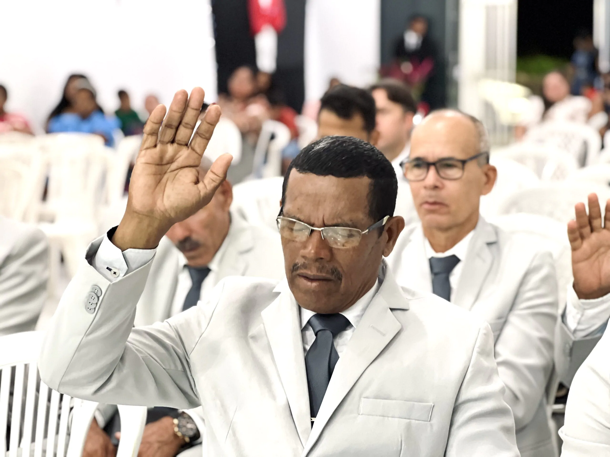 Congregação Mangabeira celebra 10 anos do departamento de senhores Rompendo em Fé – Imagem: Jonas Serafim/Mídia AD Chã do Pilar