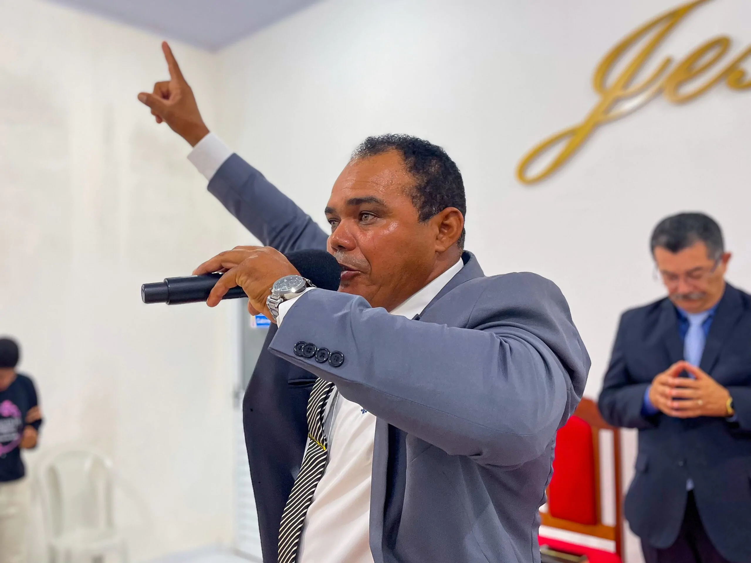 Segundo aniversário do departamento de senhores Gideões de Cristo acontece no Imburí – Imagem: Yara Noemy/Mídia AD Chã do Pilar