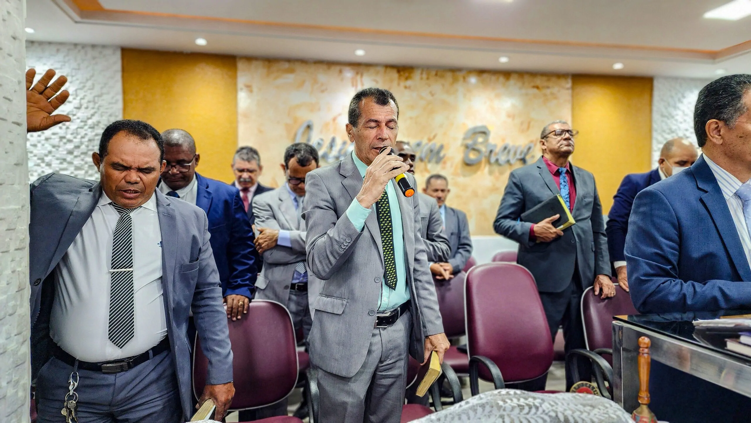 Assembleia de Deus em Chã do Pilar realiza o culto de Santa Ceia do mês de novembro - Imagem: Nataniely Nogueira/ADCOM Assembleia de Deus em Chã do Pilar realiza o culto de Santa Ceia do mês de novembro - Imagem: Nataniely Nogueira/ADCOM
