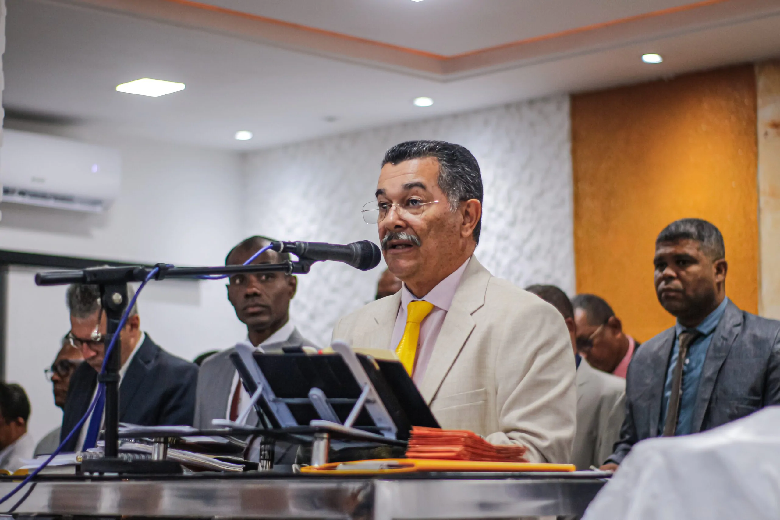 Pastor Cláudio prega sobre “como ser semelhante a Cristo” na última Santa Ceia de 2024 – Imagem: Anderson Siqueira/ADCOM
