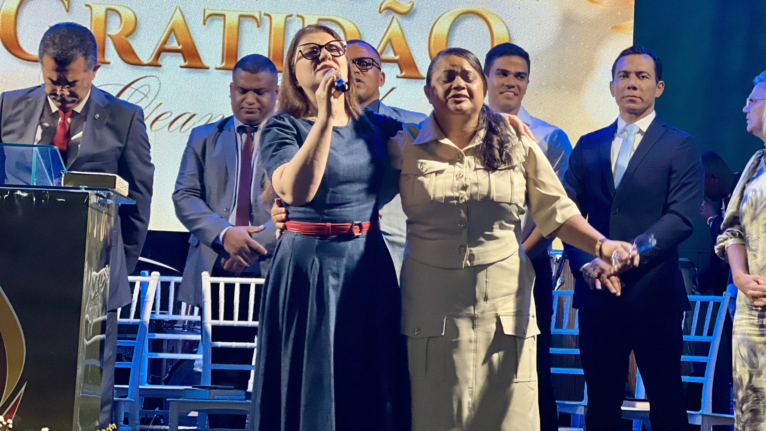 Mais de mil pessoas participam de culto de gratidão da vereadora Geane Veloso - Imagem: Ruan Max/ADCOM