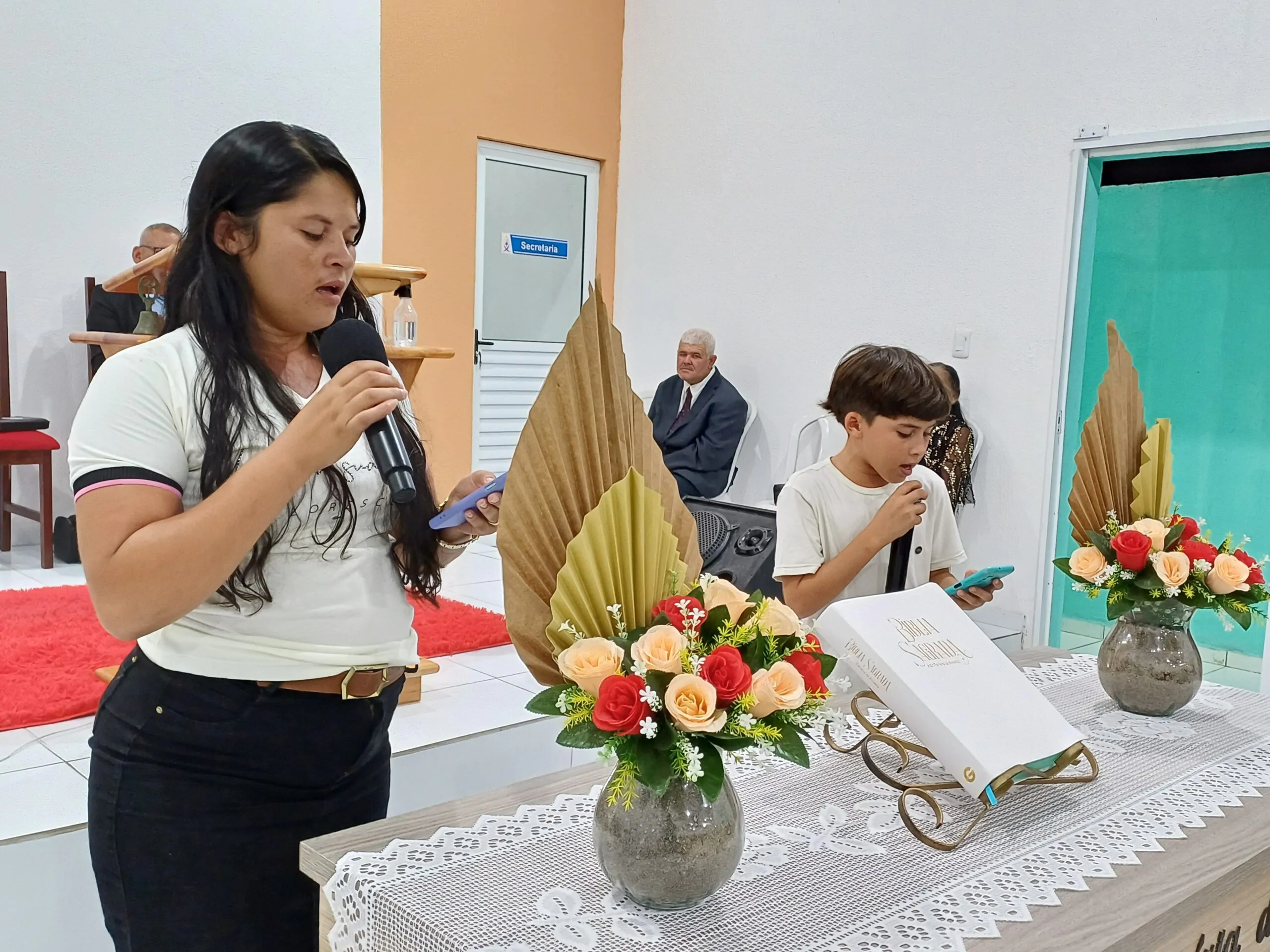 Congregação Imburi celebra os 55 anos do pastor Cláudio Lemos – Imagem: Eduarda dos Santos/ADCOM