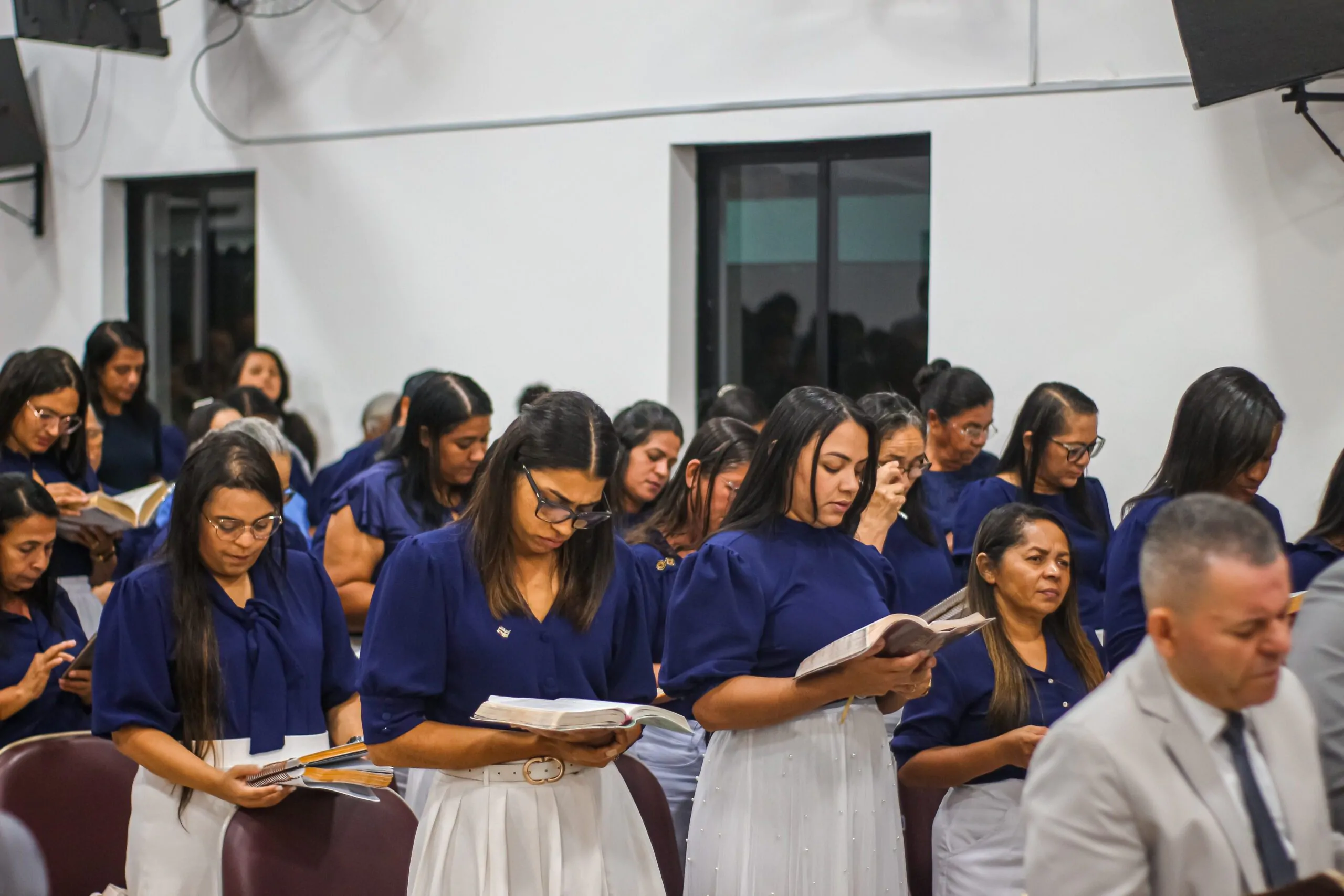 Pastor Pedro Idalino ministra na Santa Ceia de junho da AD Chã do Pilar – Imagem: Anderson Siqueira/ADCOM