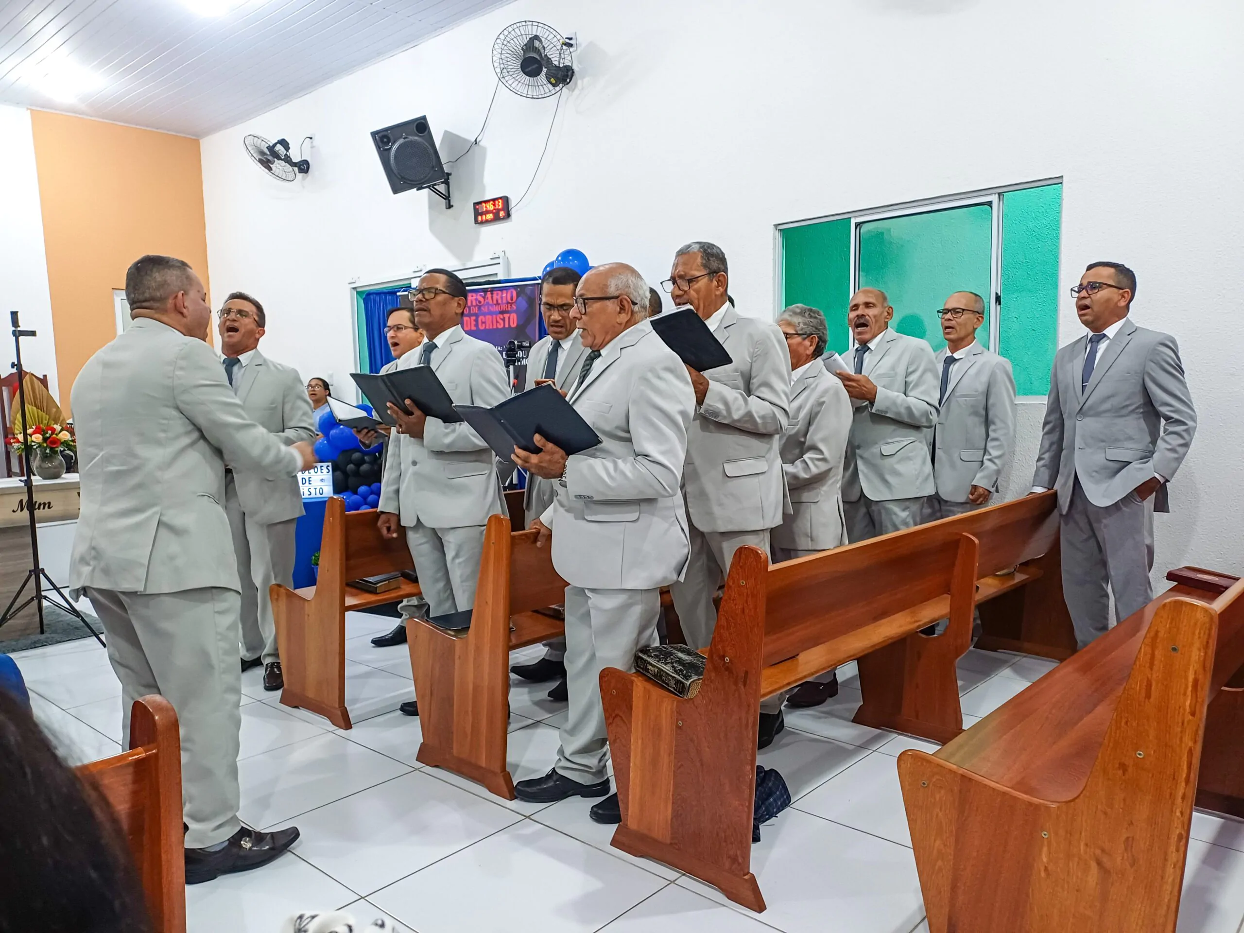 Terceiro aniversário do departamento de senhores Gideões de Cristo acontece no Imburí – Imagem: Eduarda dos Santos/ADCOM