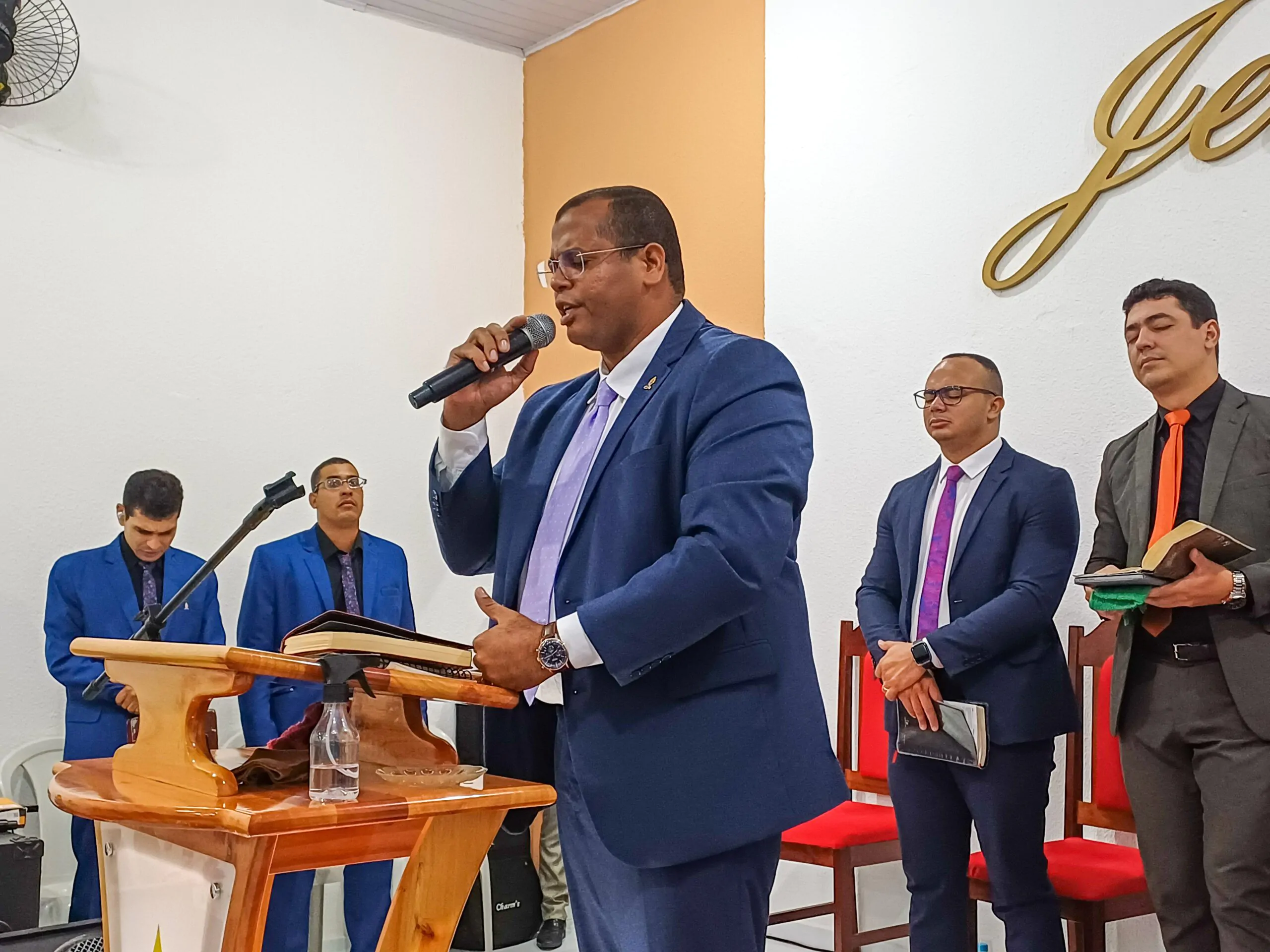 Terceiro aniversário do departamento de senhores Gideões de Cristo acontece no Imburí – Imagem: Eduarda dos Santos/ADCOM