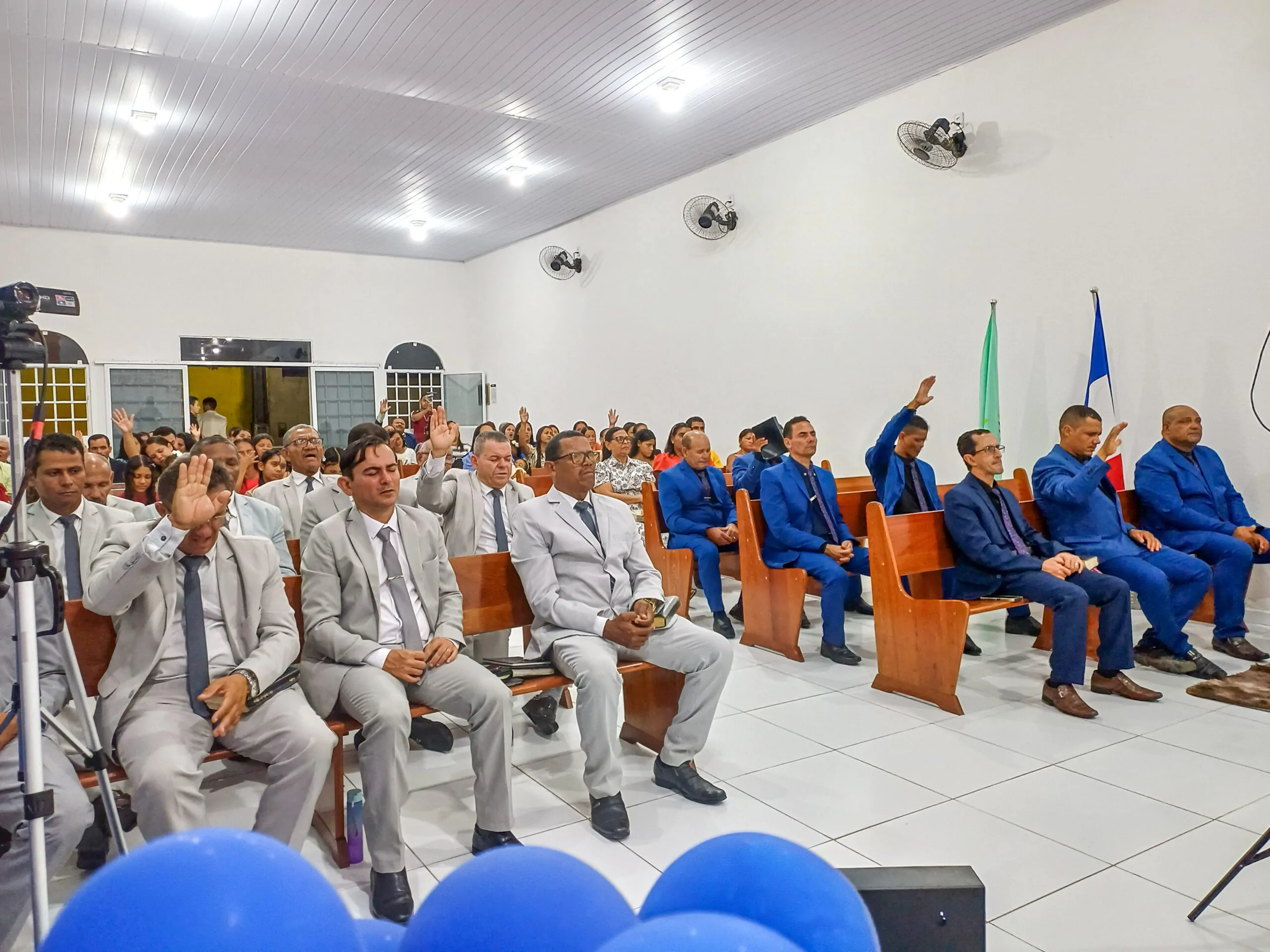 Terceiro aniversário do departamento de senhores Gideões de Cristo acontece no Imburí – Imagem: Eduarda dos Santos/ADCOM