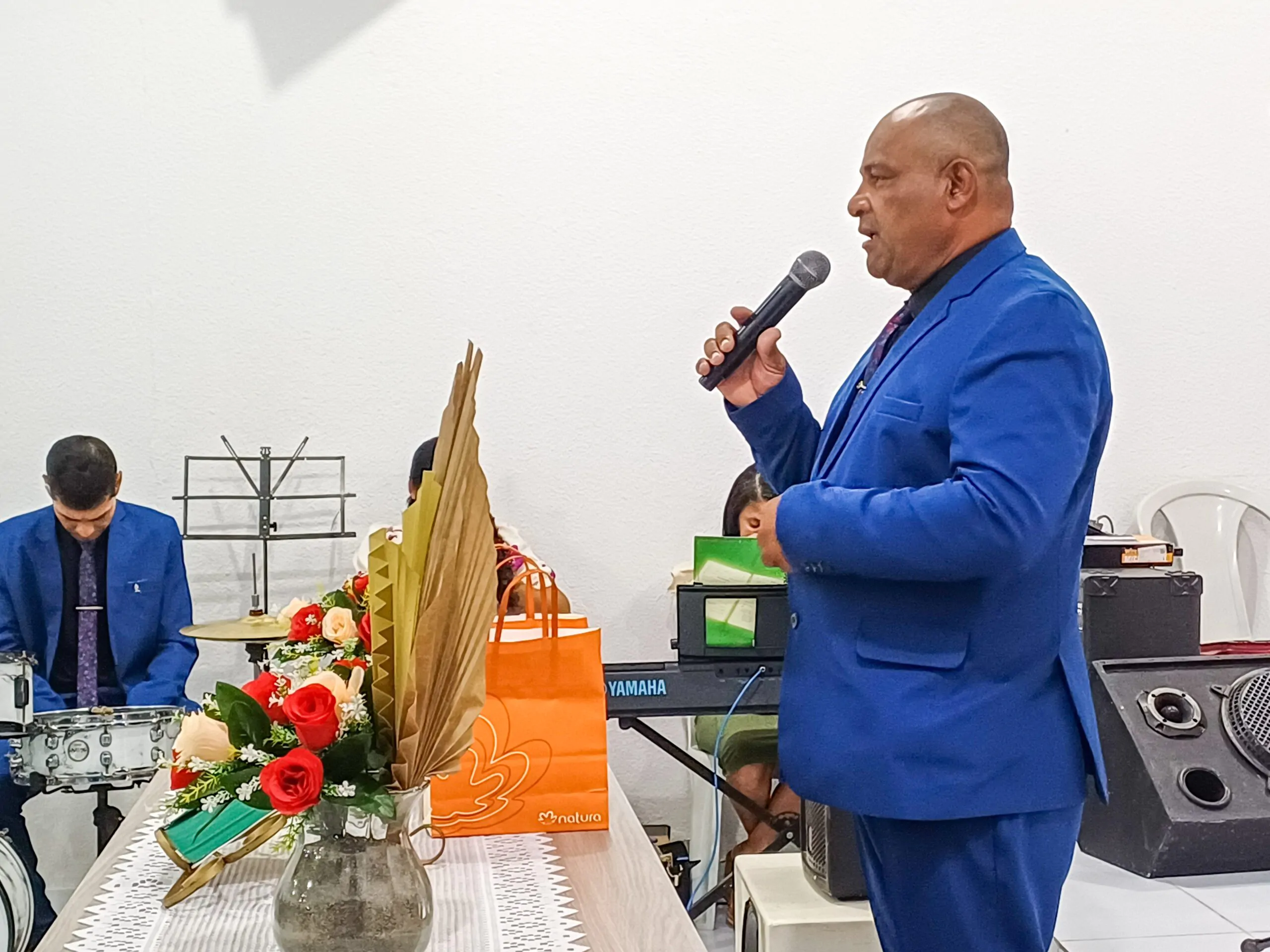 Terceiro aniversário do departamento de senhores Gideões de Cristo acontece no Imburí – Imagem: Eduarda dos Santos/ADCOM