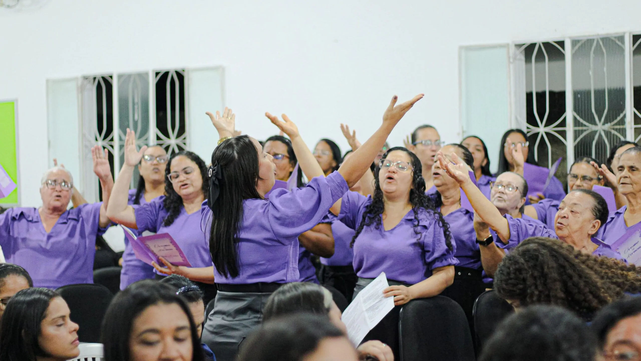 18 anos do departamento de senhoras, círculo de oração, consagração e visitadoras da congregação Manguaba - Imagem: Adimael Siqueira/ADCOM