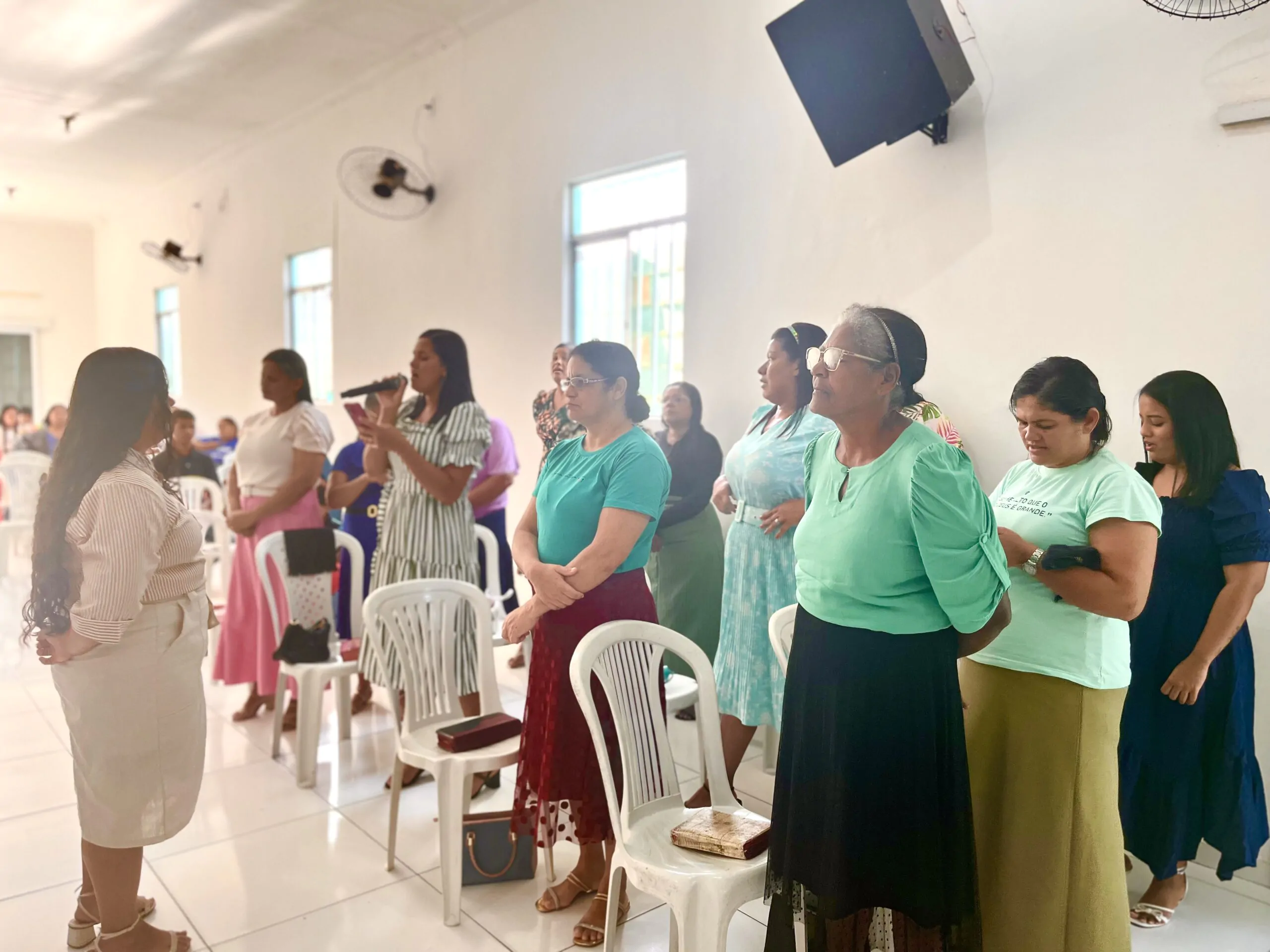 Congregação Mangabeira celebra 11 anos do departamento de senhoras, consagração e círculo de oração - Imagem: Rayssa Fernandes/ADCOM