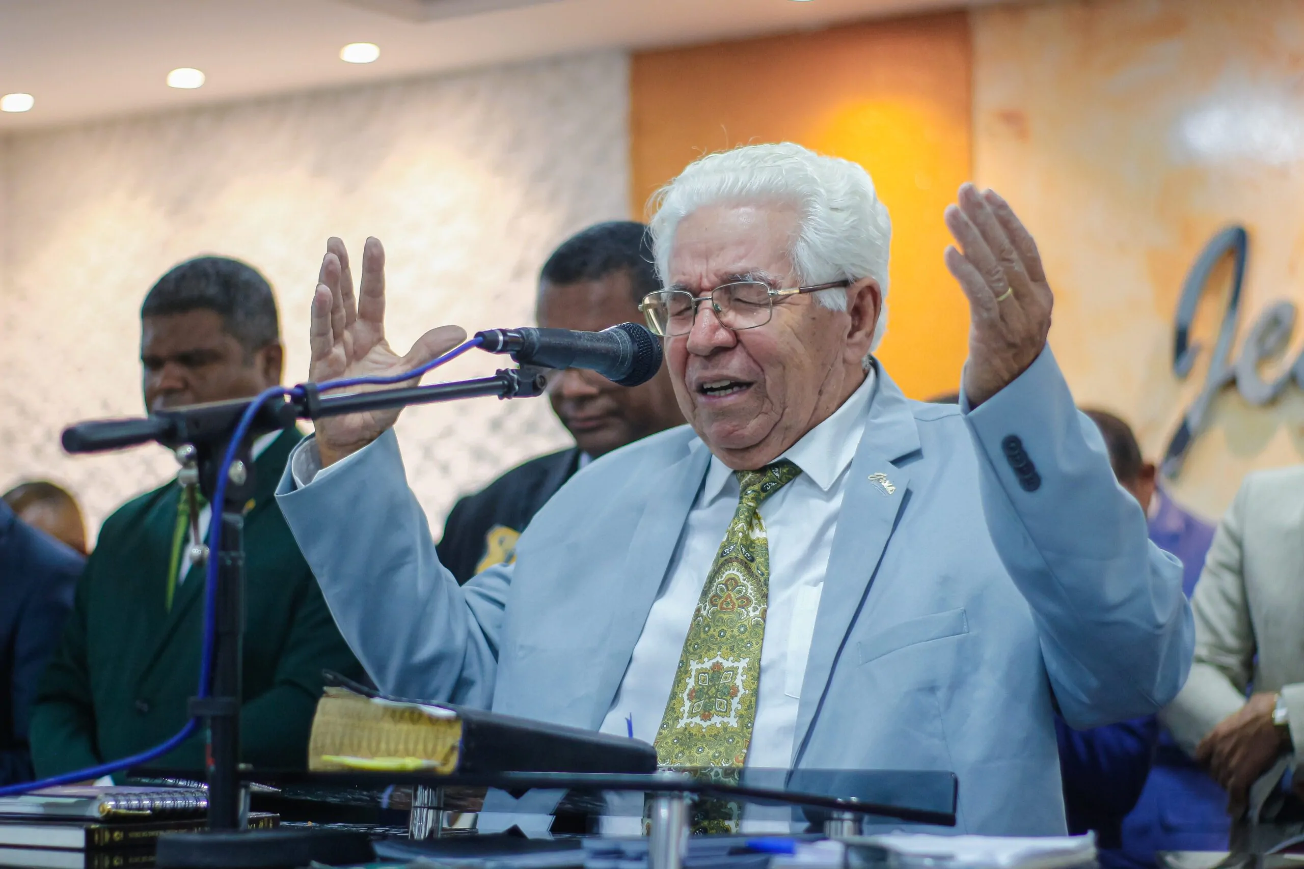 Santa Ceia: pregação enfatiza a esperança cristã e a volta de Cristo - Imagem: Anderson Siqueira/ADCOM