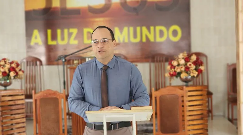 Auxiliar Jackson Quintela, superintendente da Escola Bíblica da AD Chã do Pilar